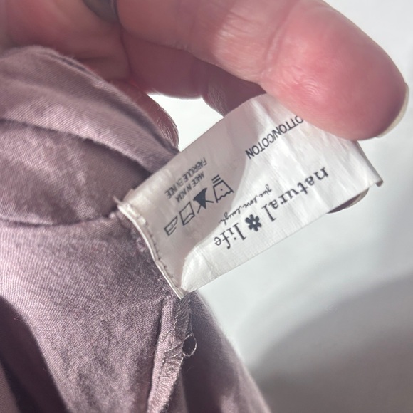 Natural life women’s L/XL cotton Lagenlook shirt dress relaxed casual summer - Picture 9 of 10